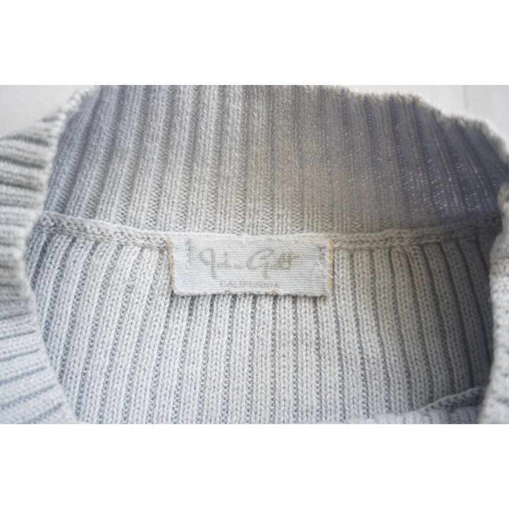 John Galt Light Blue Ribbed Stretchy Sweater - Size O/S - Picture 3 of 6